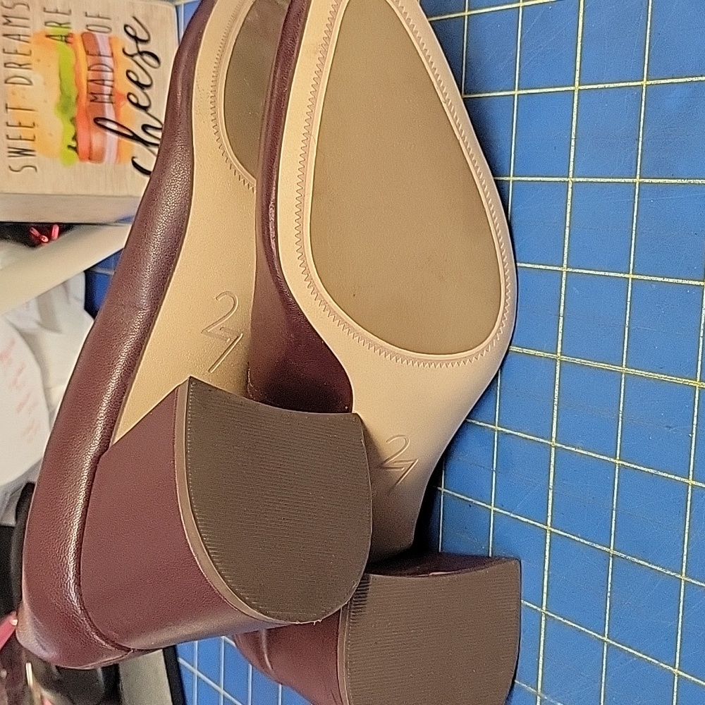 Naturalizer 27 Licia Pointed Toe Pumps Size 7.5M Leather New Burgandy/Wine - Picture 3 of 12